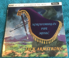 Jack Armstrong Northumbrian Pipe Music EP Beltona SEP43 EX/EX 1960s picture slee