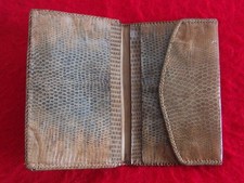 Vintage West African Snake Skin (Mali Cobra) Bi-Fold Wallet in Good Condition