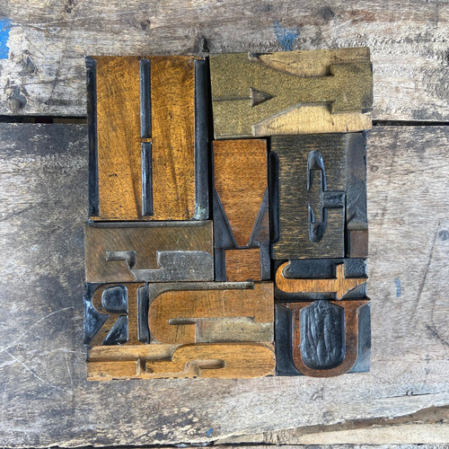 Small vintage wooden - small,