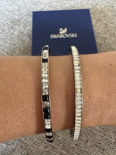 Swarovski silver tone crystal - silver,