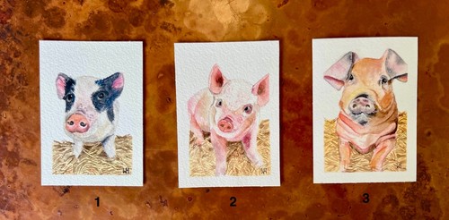 Aceo atc art cards miniature - aceo/atc,