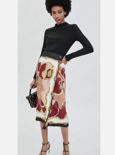 Zara summer wrap button - , satin