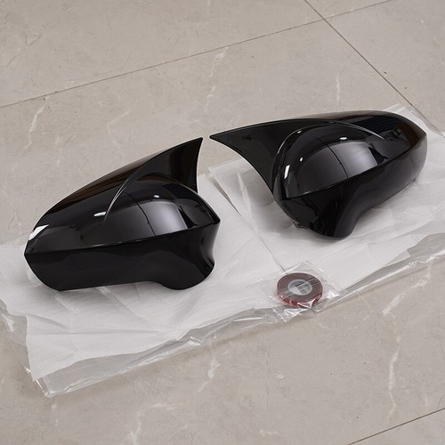 Pair gloss black wing - gloss, mirror