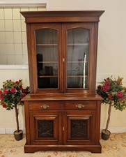 Edwardian Walnut Bookcase 2