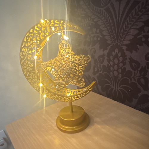 Gold moon star led - gold,