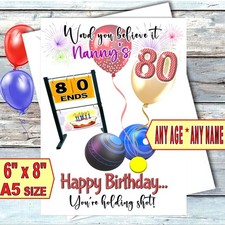 Bowls Birthday Card Woods Lawn