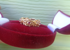 Welsh 14ct Gold Ring Six Ruby