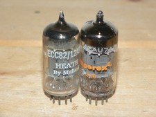 2 Mullard 12AU7/ECC82 Tubes (UK) TEST GOOD