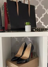 Stunning Black Christian Louboutin Pigalle 100  High Heel Shoes 40 Uk7 suit 6.5?