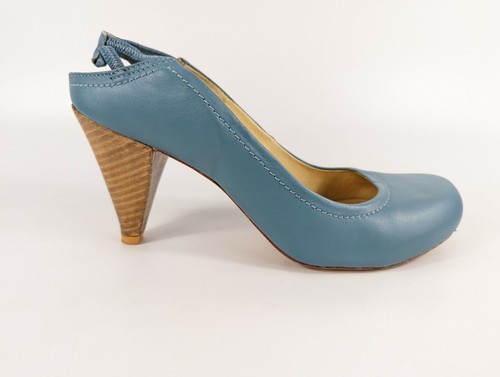Shoes blue all leather high - j,