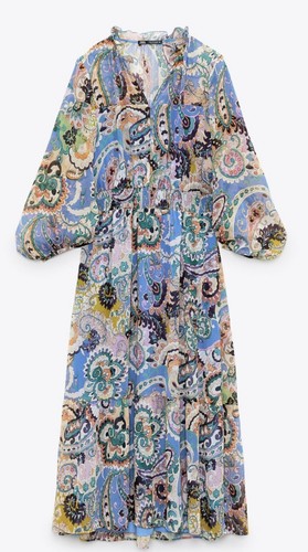 Zara printed midi dress - dress, multi