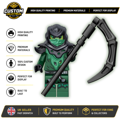 Evil green ninja morrow - green,