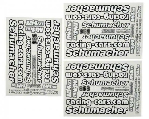 Schumacher decal sheet - schumacher,