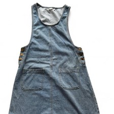 Vintage blue denim pinafore