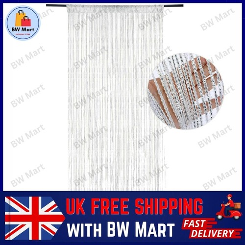 Beaded curtains hanging - curtains, string