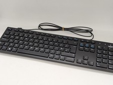 Amazon Basics full-size USB wired keyboard for PC laptop computer UK QWERTY