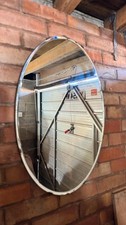 vintage bevelled oval wall