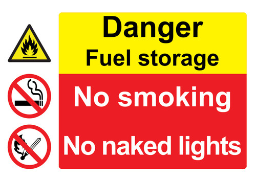 Danger fuel storage safety - danger,