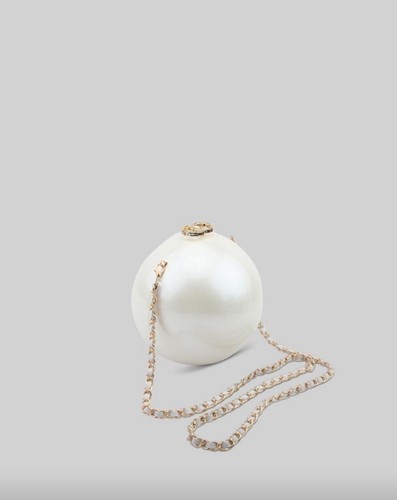 White pearl bags for women - white,