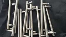 13 x T-bar kitchen unit door handles chrome