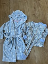 Girls Joules Dressing Gown And Next Pyjamas Set Age 5-6 Years