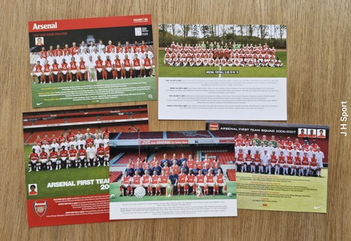 Arsenal official club card - 5x,