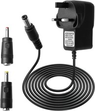 6V 1A/1000mA DC Power Supply Adapter, AC 100-240V to DC 5.5mm x 2.1mm Charger C