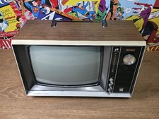 Murphy V1400 Portable Mains/Battery TV – Powers On, Untested – Retro Collectible