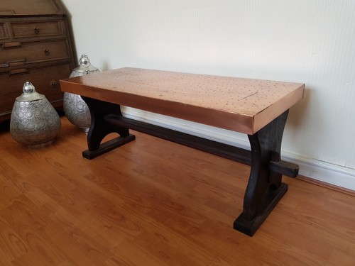 Vintage coffee table with - vintage,