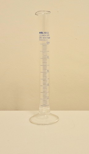 10ml glass measuring cylinder - measuring,