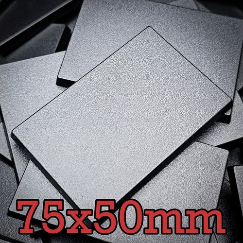 75x50mm rectangle abs bases - 75x50mm,