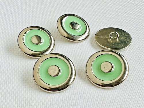 Vintage metal shank buttons - 5,