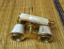 Vintage brass opera glasses - brass,