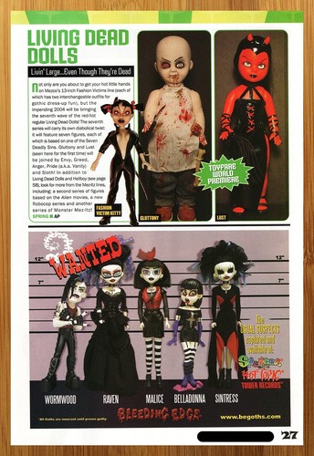 2004 mezco living dead dolls - dead,