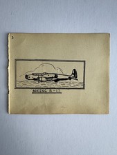 Vintage Hand Drawn Boeing B-17