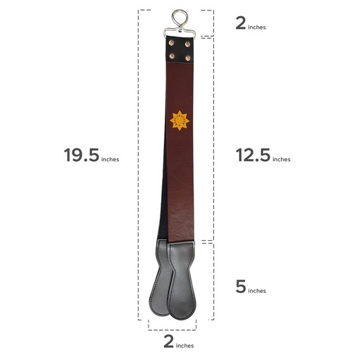 Leather strop belt - strop, for