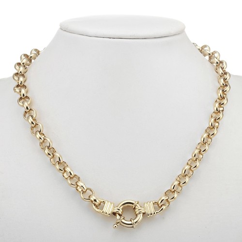 18k solid thick belcher - solid,