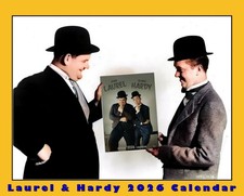 Laurel and Hardy  - Official BIG A3 SIZE 2026 Calendar - IN STOCK NOW!