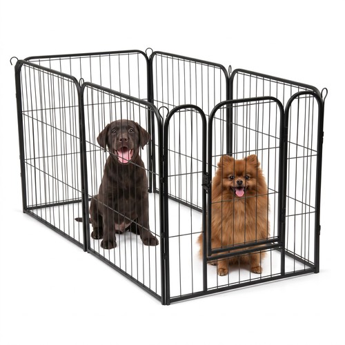 Metal dog playpen foldable - dog,