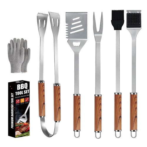 Bbq tools set 6pcs - bbq, 6pcs,