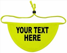 Personalised Printed Dog bandana anxious, nervous, rescue, blind, alert warning 
