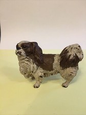 cold painted bronze dog