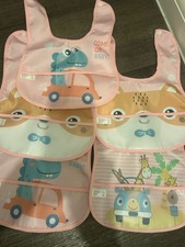 Baby Girl Dribble Proof Bibs