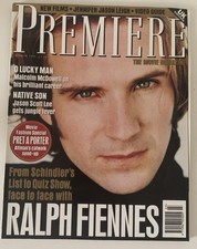 Premiere Movie Magazine UK Edition March 1995 - Ralph Fiennes on Cover