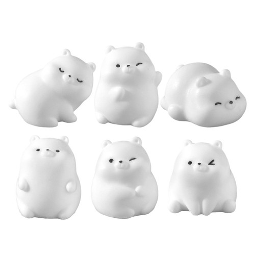 Pcs miniature resin bear - 6,