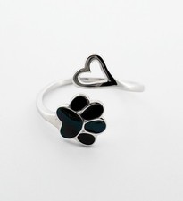 Paw Print Adjustable Ring