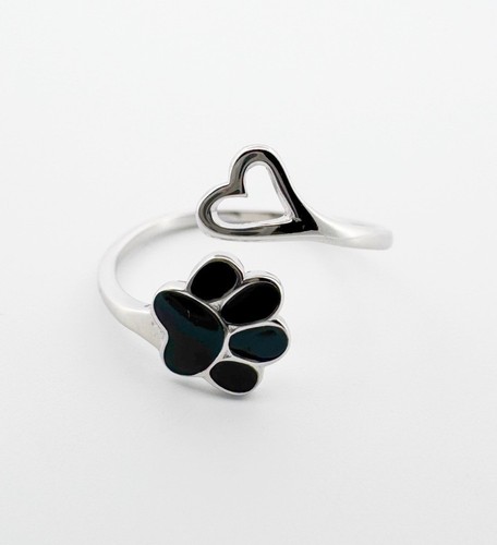 Paw print adjustable ring - adjustable,