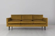 Swyft Model 01 3 Seater Sofa - Velvet Mustard RRP £1299