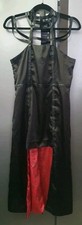Black Satin Corset Dress Size