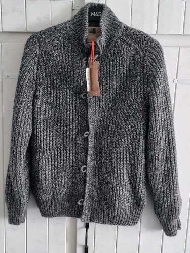 North coast grey cardigan - m&s,